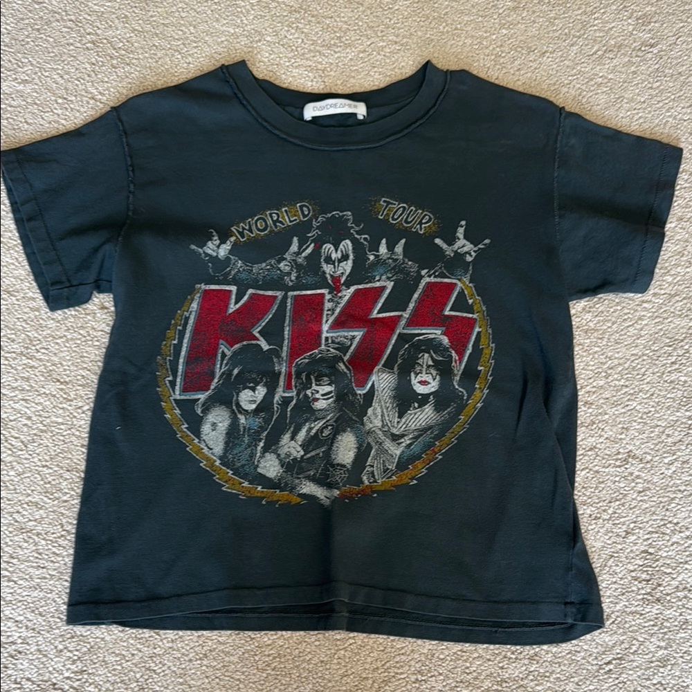 KISS World Tour Graphic Tee - Black